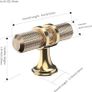 Pack of 10 Cabinet Knobs Pulls Handles, Drawer Pulls Door Handles, Furniture Cupboard Drawer Cupboard Dresser Knobs for Kitchen Dresser Drawer Bathroom,Gold  Oxidized Bright Gold Image 5