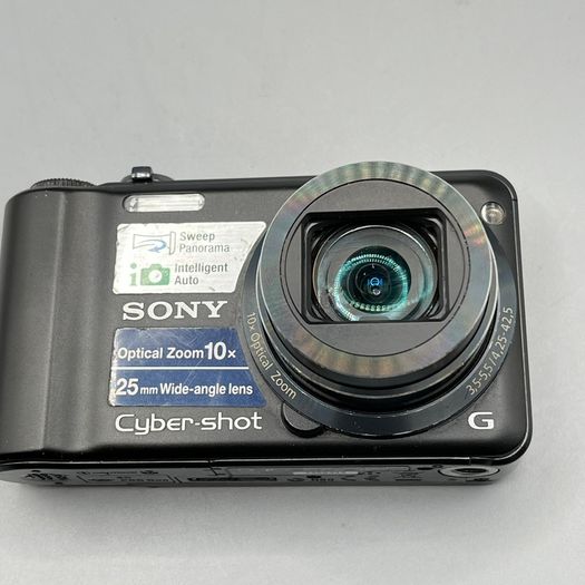Sony Cybershot DSC-H55 Digital Camera 14MP 10x Zoom Black + SD