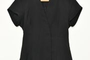 Beauty uniform for college Bife Buttercups Black Salon Tunic with Waist Tie wrap dress, Size 8 (XS) Premium Irish Workwear