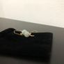 14 ct kt gold and jade earrings Image 3