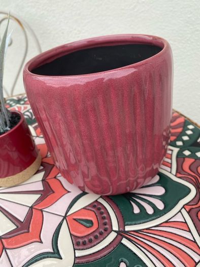 Plant Pot and Fake Plant Ornament