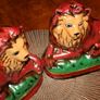 Antique Plaster Lions Image 4
