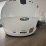 HJC White motorbike helmet Image 2