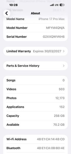 iPhone 17pro max like new condition
