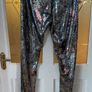 NEW Savida flower print sequin leggings, Size 14, BNWT Image 8