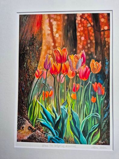 Where the hedgehog dreamed | FineArt Print | Framed