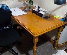 Solid wood table
