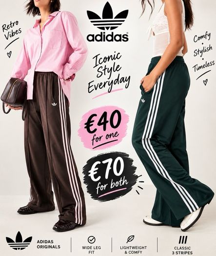 Adidas Firebird tracksuit bottoms x 2