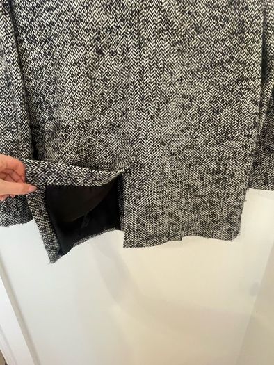 & Other Stories wool herringbone coat