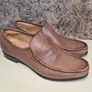 mens BARKER TORQUAY slip on shoes Brown Burnished Calf Size UK 7.5 EU 41.5 moccasin boat shoes Image 2