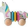 Wooden Pull Along Animal Unicorn Image 5