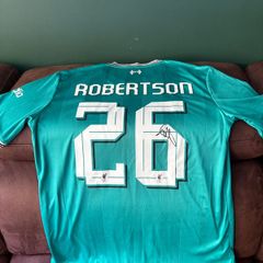 Andy Robertson signed Liverpool jersey