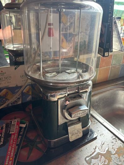 Vintage Beaver Gumball Machine / Candy Dispenser