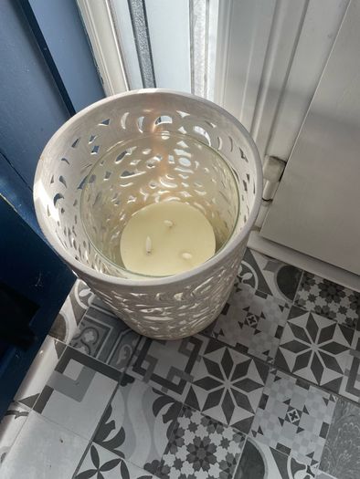 two ornate candle  holders