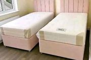 New Stylish single ,Double 4ft, 4ft6, King 5ft And 6ft Superking Sizes Divan Beds Instock. Drawers And Optional Tufted Mattresses Available. Free Delivery