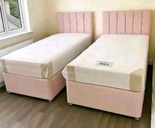 New Stylish single ,Double 4ft, 4ft6, King 5ft And 6ft Superking Sizes Divan Beds Instock. Drawers And Optional Tufted Mattresses Available. Free Delivery