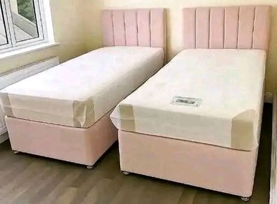 New Stylish single ,Double 4ft, 4ft6, King 5ft And 6ft Superking Sizes Divan Beds Instock. Drawers And Optional Tufted Mattresses Available. Free Delivery