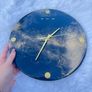 Black & Gold Resin Clock Image 6
