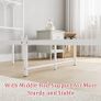 Single Metal Bed Frame 90 x x190 cm with Headboard and Footboard Heavy Duty Foundation,Metal Slat Support, White Image 3