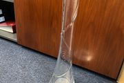 Very tall glass vase Louise Kennedy 2 feet high