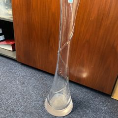 Very tall glass vase Louise Kennedy 2 feet high