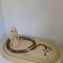Elegant Rosary Crucifix Holder Praying Virgin Mary Image 3