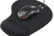Mouse Mat Black Anti-slip Comfort Mouse Pad Mat With Gel Foam Rest Wrist Support For Pc Laptop - Compatible With Laser And Optical Mice