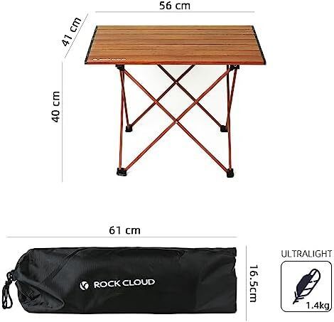 Portable Table Camping Ultralight Aluminum Lightweight Folding Beach Table Camp for Camping Picnic Outdoor Hiking Cooking Backpacking Fishing