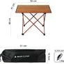 Portable Table Camping Ultralight Aluminum Lightweight Folding Beach Table Camp for Camping Picnic Outdoor Hiking Cooking Backpacking Fishing Image 2