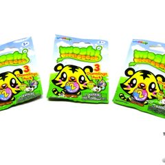 Lot of 3 Packets Of Moshi Monsters Series 2 Charm Bracelet Charmling Random Foil Pack incl 1 bracelet And 2 charmlings Brand New And Sealed Lots in Stock
