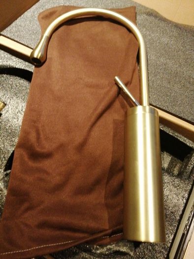 Brand new in box brushed gold freestanding lever tap x 2