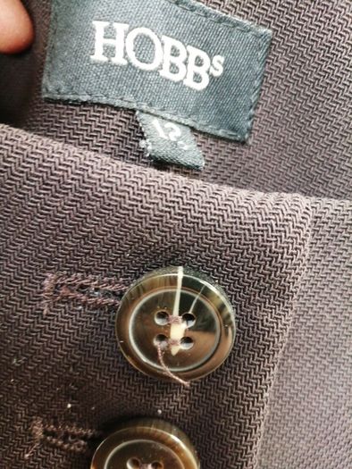 Hobbs Brown 100% Wool Trousers