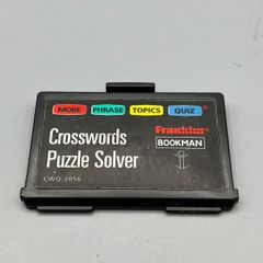 Franklin Bookman Cartridge, "Crosswords Puzzle Solver" - Tested and Working