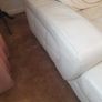 Leather white corner sofa Image 8