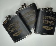 3 x Hip Flasks Leather Brand New