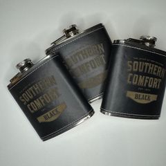 3 x Hip Flasks Leather Brand New