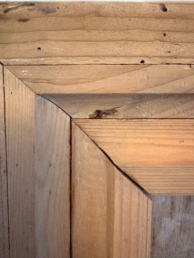 Solid wood frame