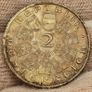 Austria 1928 Silver 2 Shillings Beautiful Uncirculated Toned Franz Schubert Image 4