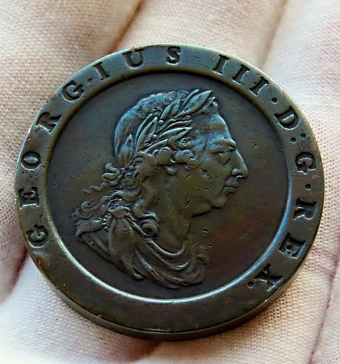 Original 1797 Cartwheel Twopence - Great Britain