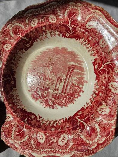 Antique ceramic serving dish