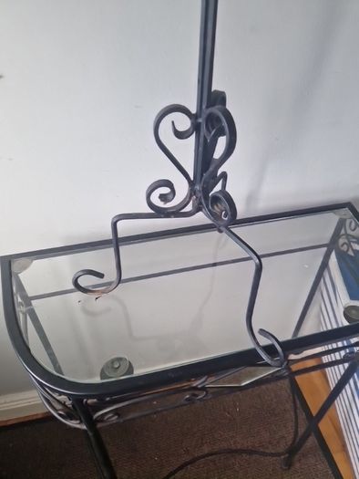 wrought iron candle holder
