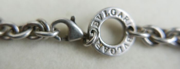 Vintage heavy hallmarked 925 Sterling Silver BVLGARI Necklace length 20" - 49.9g