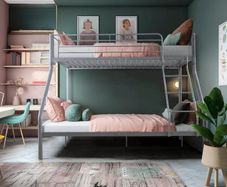 Grey Double Metal Bunk Bed 259 Free Delivery