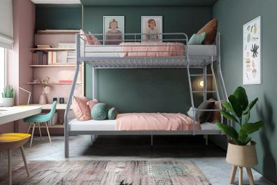 Grey Double Metal Bunk Bed 219 Free Delivery