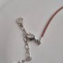 Swarovski crystal blue dog corded necklace very good condition Image 6
