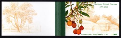1995 Ireland National Botanic Gardens Commemorative Stamps Booklet Mint Never Hinged (MNH). Hibernian HB52.