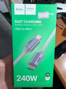 HOCO 240w 1.8m Braided Type C to C USB Cable