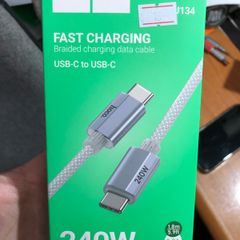 HOCO 240w 1.8m Braided Type C to C USB Cable
