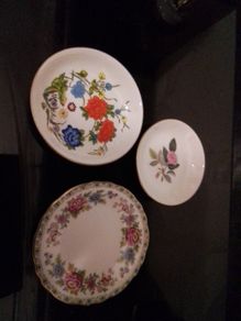 Three China Trinket Dishes