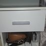 White bedside table Image 2